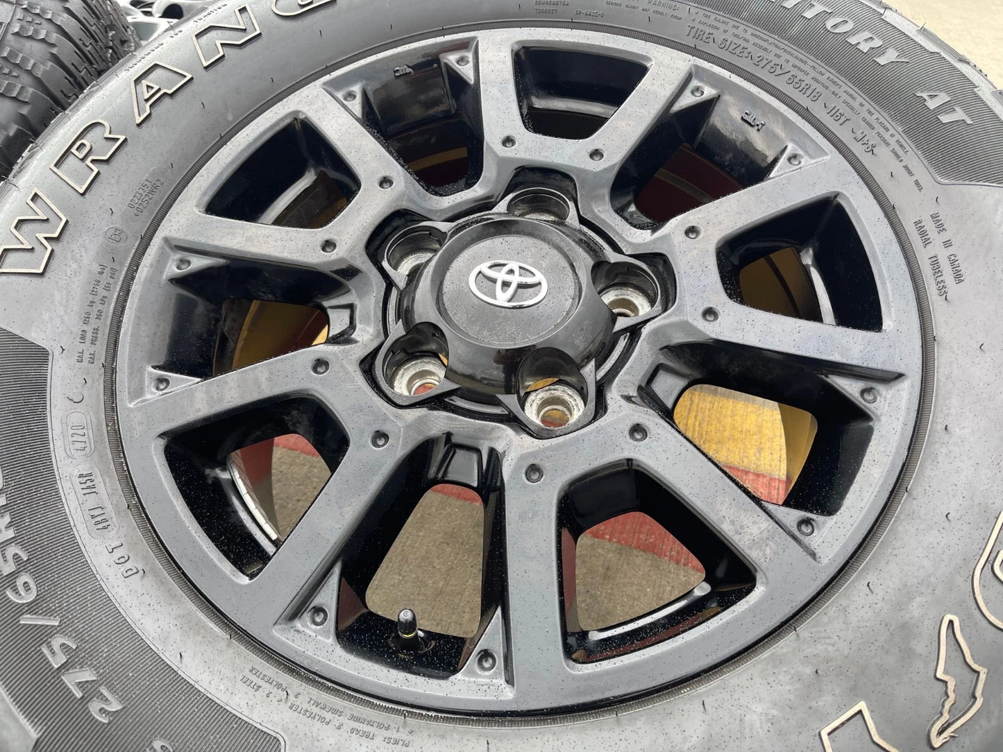 18" Toyota Tundra Sequoia TRD PRO black OEM wheels rims 5x150 tires 75157