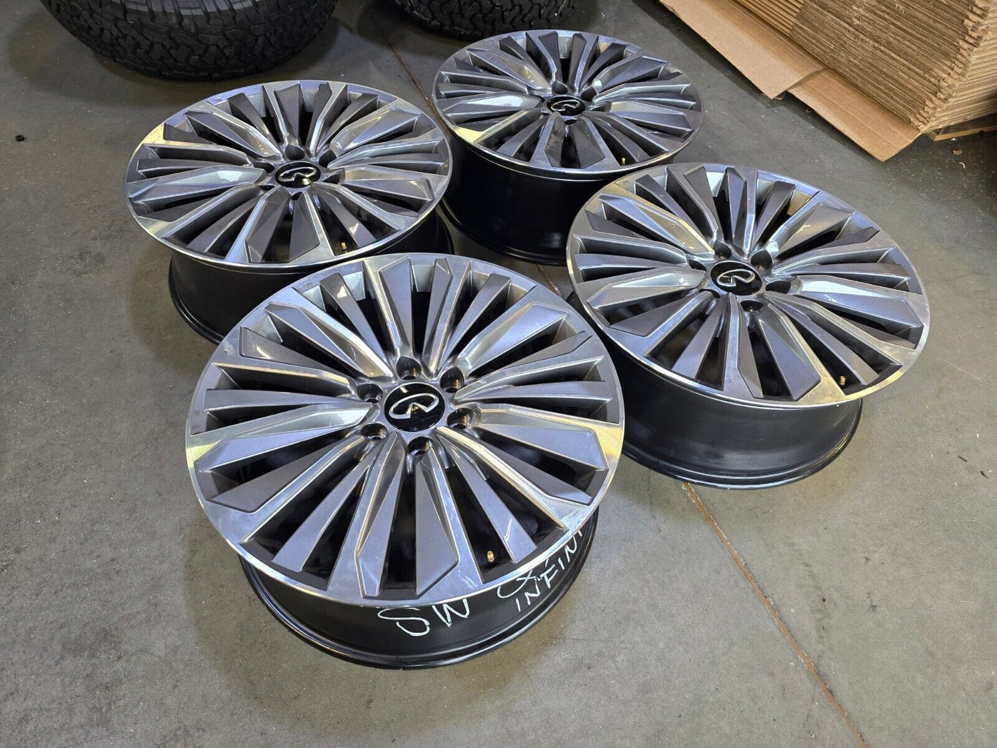 22" Infiniti QX80 QX56 Nissan Titan Armada OEM wheels rims 2024 2025 NEW