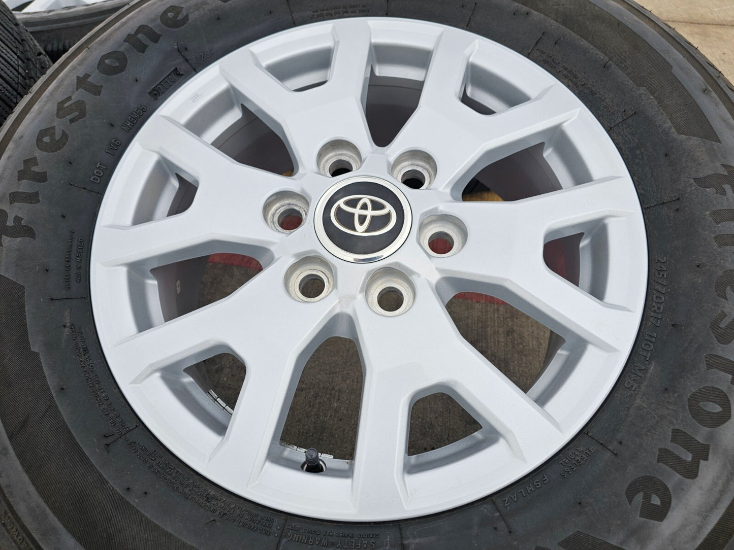 17" Toyota Tacoma 4Runner TRD OEM wheels rims tires 2024 2025 FIRESTONE