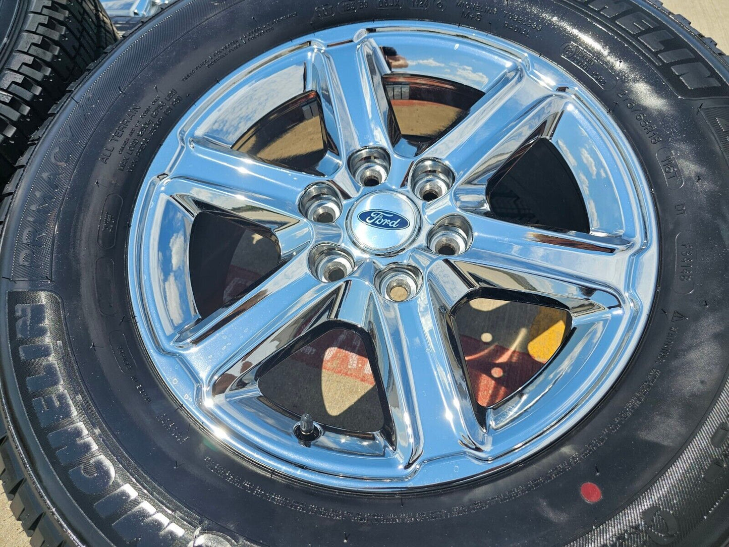 18" Ford F-150 Expedition OEM chrome rims wheels tires MICEHLIN 2024 2025 NEW