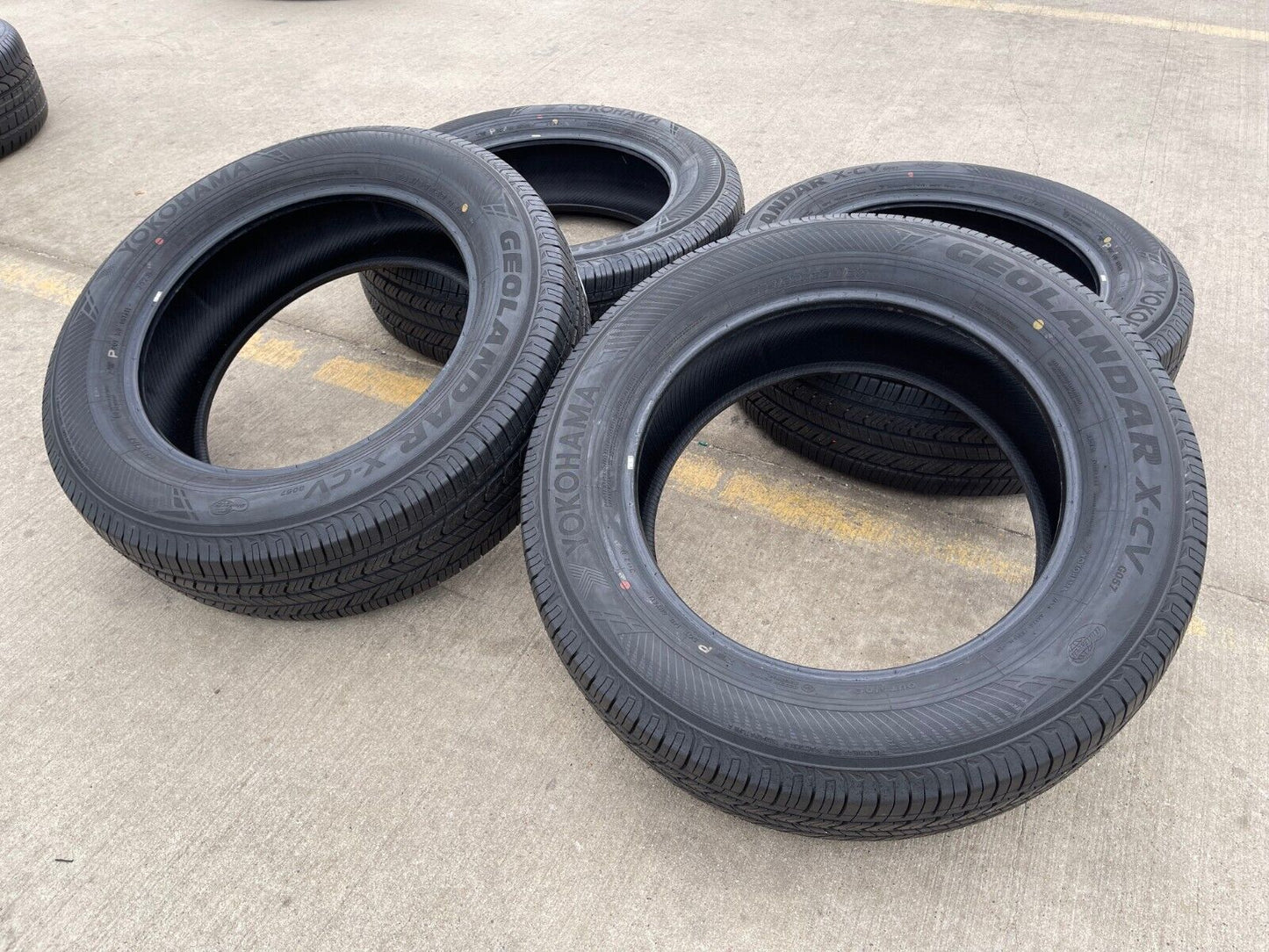 (4) 265/60/20 Yokohama Geolander X-CV tires NEW Sierra Tundra Silverado