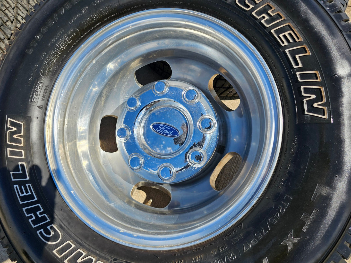 17" Ford F-350 Dually OEM 14077 14078 rims wheels 2023 2024 2025 MICHELIN