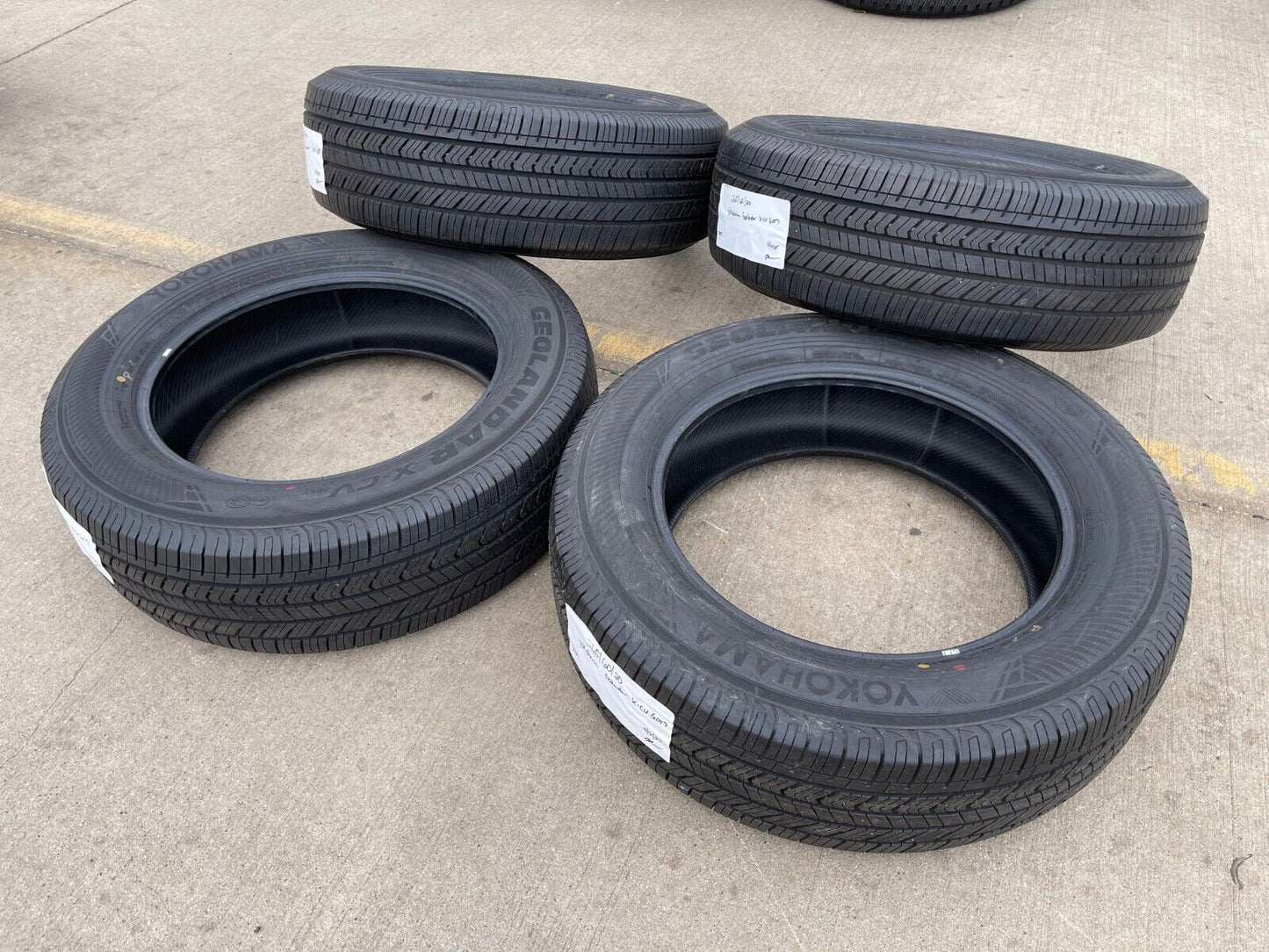 (4) 265/60/20 Yokohama Geolander X-CV tires NEW Sierra Tundra Silverado