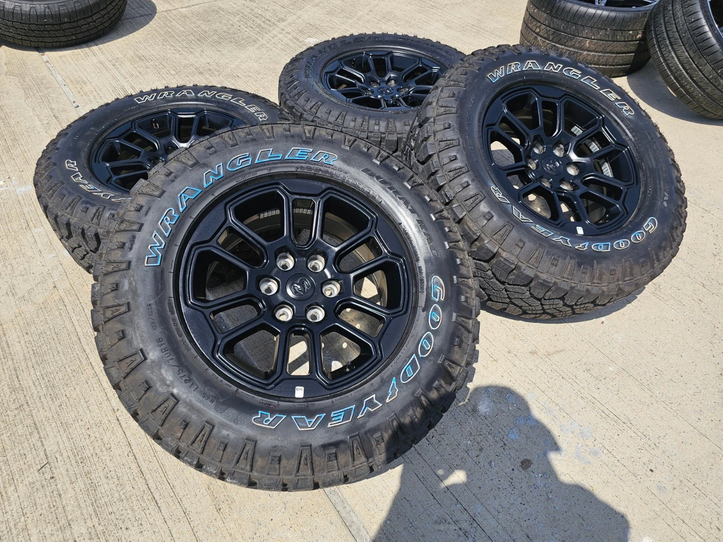 18" Dodge Ram 1500 Rebel Black OEM wheels rims 2023 2024 2025 DURATRAC A/T