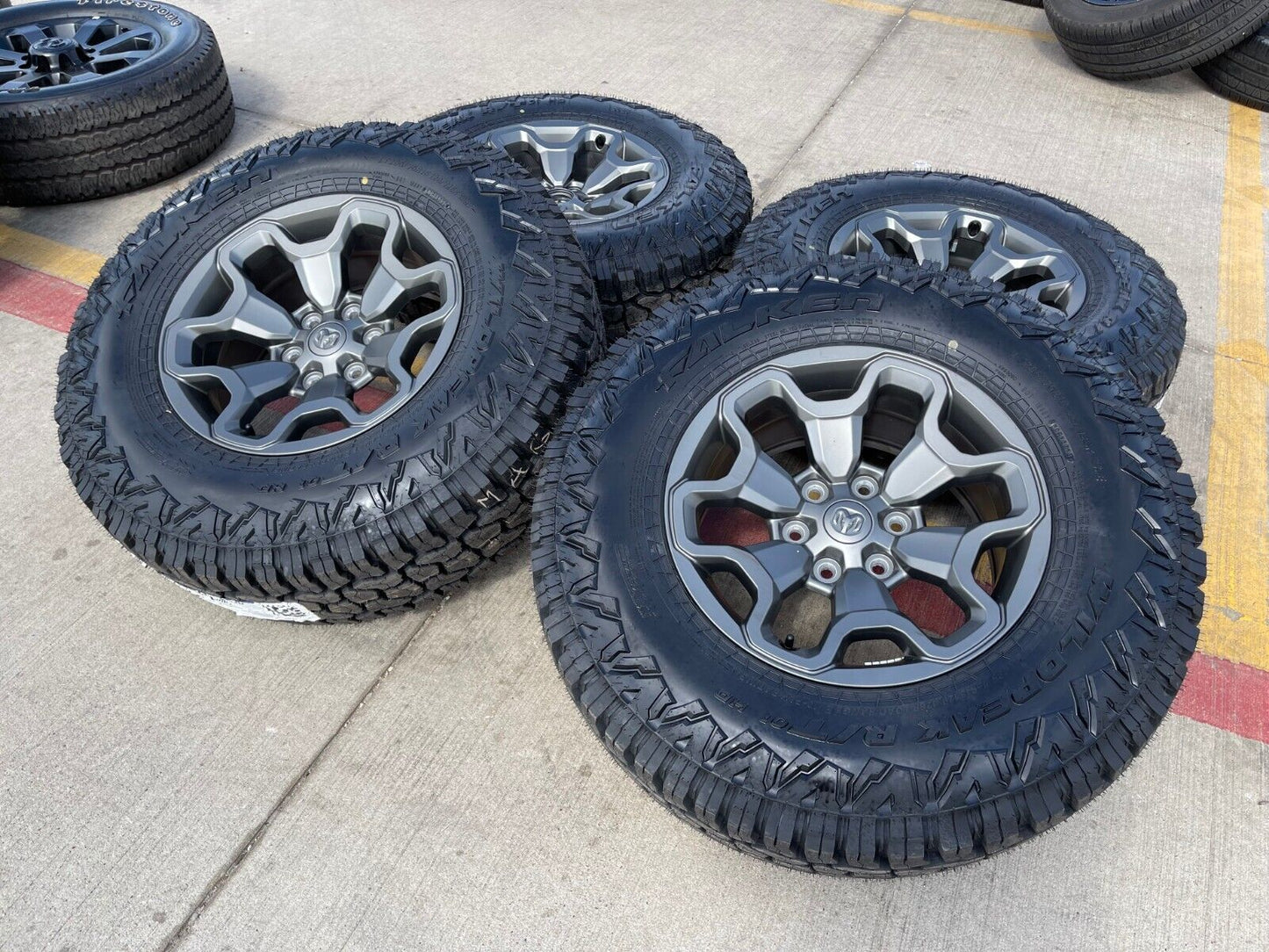 18" Dodge Ram 1500 TRX GRAY OEM 66002 wheels rims 35" tires FINAL 2024 2025 NEW