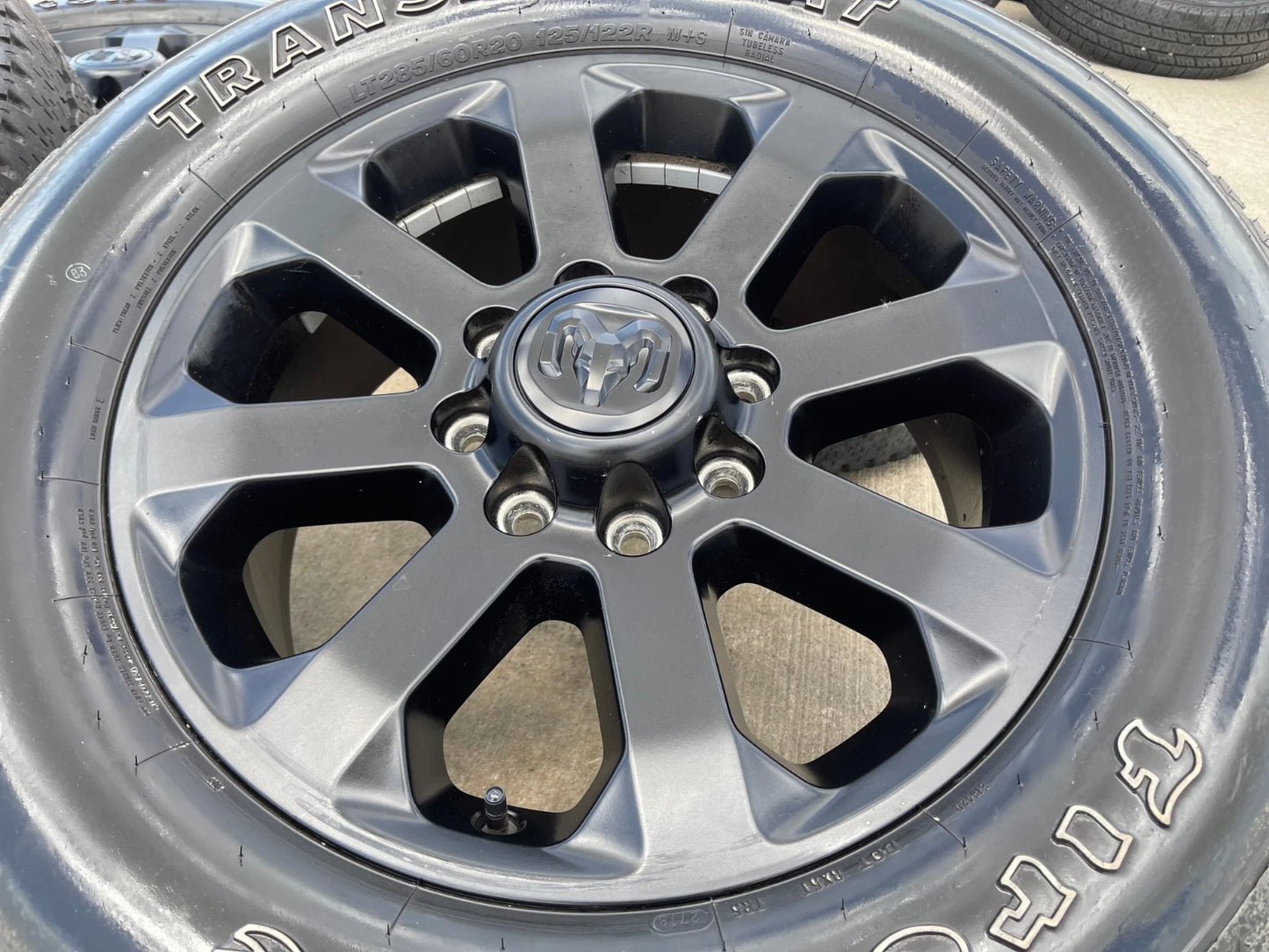 20" Dodge Ram 2500 3500 LARAMIE OEM 2700 black wheels rims tires