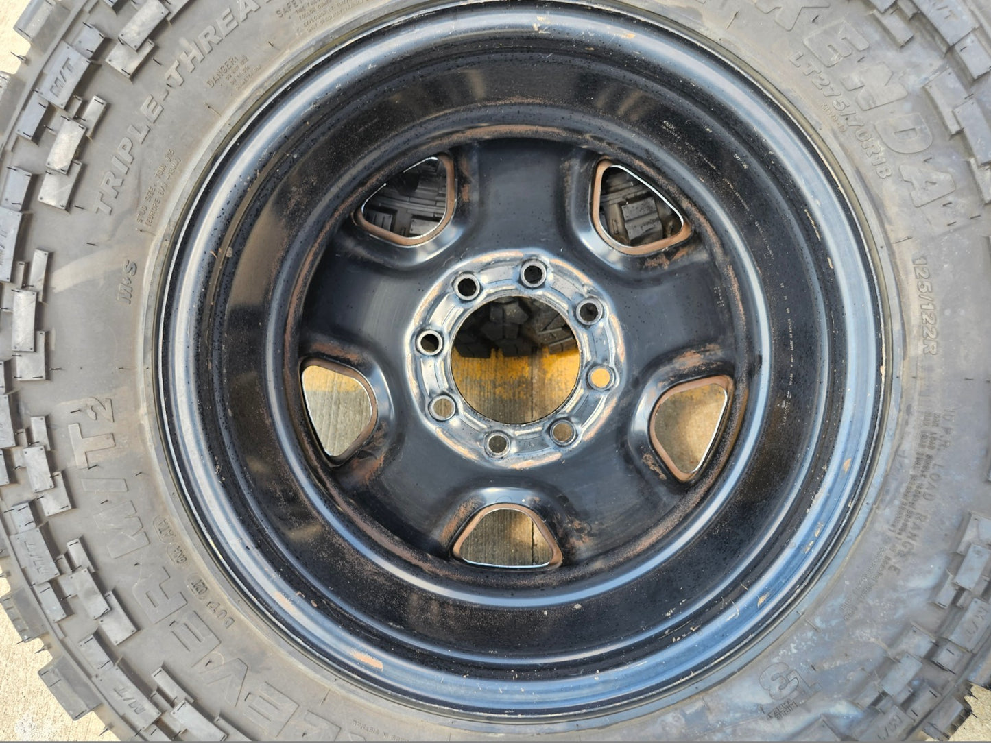 18" Dodge Ram 2500 3500 STEEL chrome OEM 2473 wheels rims KENDA M/T2