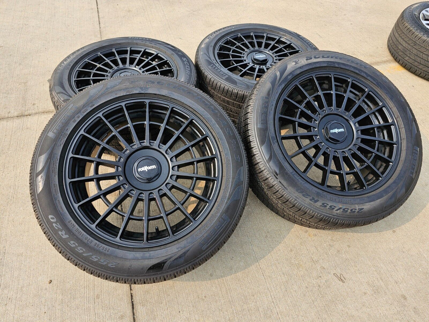 20x8.5 Rotiform LAS-R wheels rims tires 5x114 5x4.5 Camry Sienna Rav4 Charger