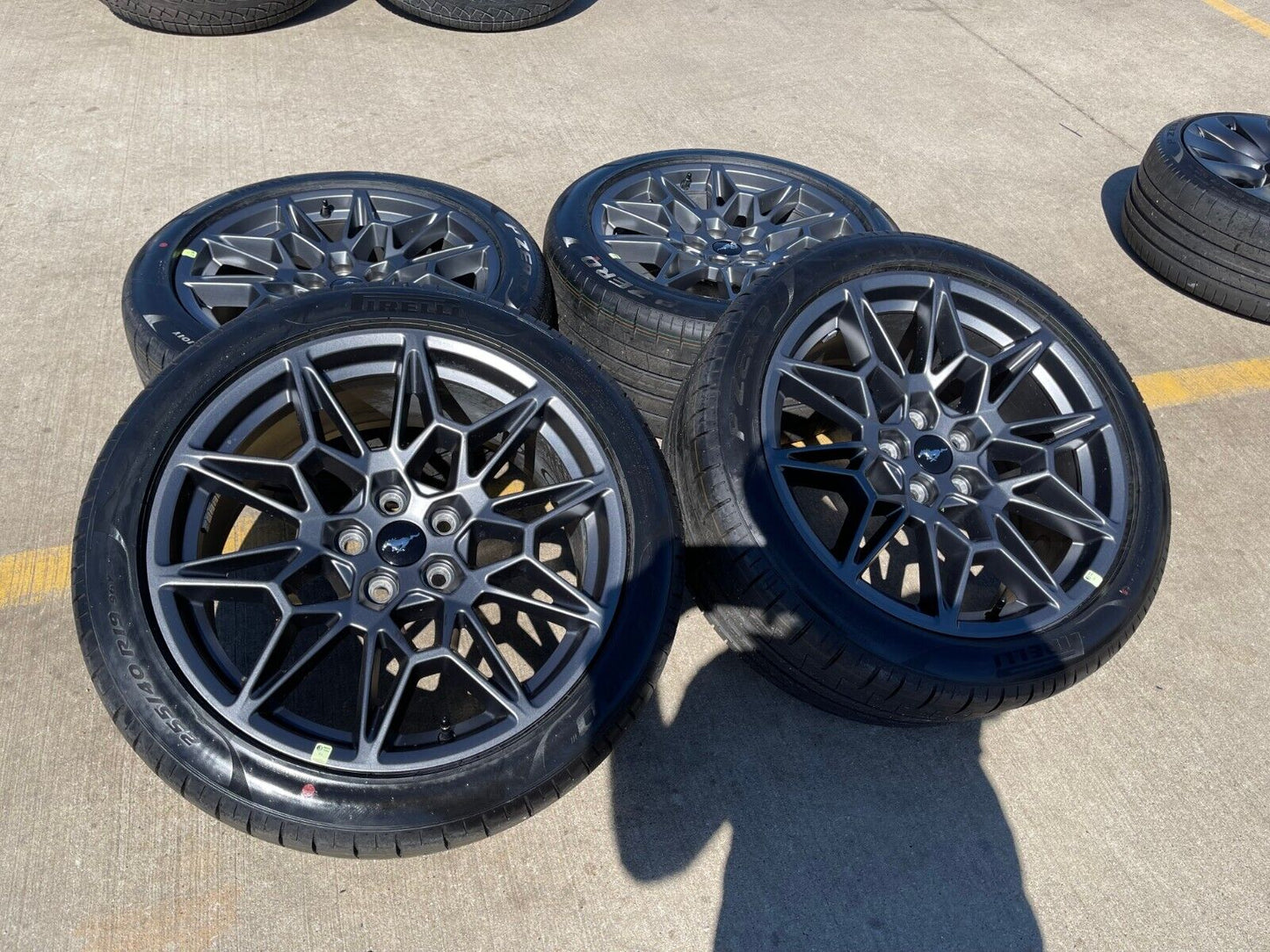 19" Ford Mustang GT Performance Track Pack OEM wheels rims 2023 2024 2025 NEW