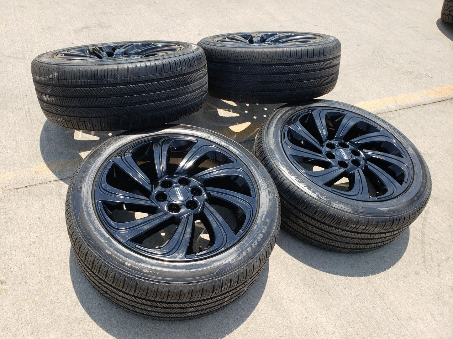22" Lincoln Navigator OEM rims wheels Black Label tires 2024 2025 10497