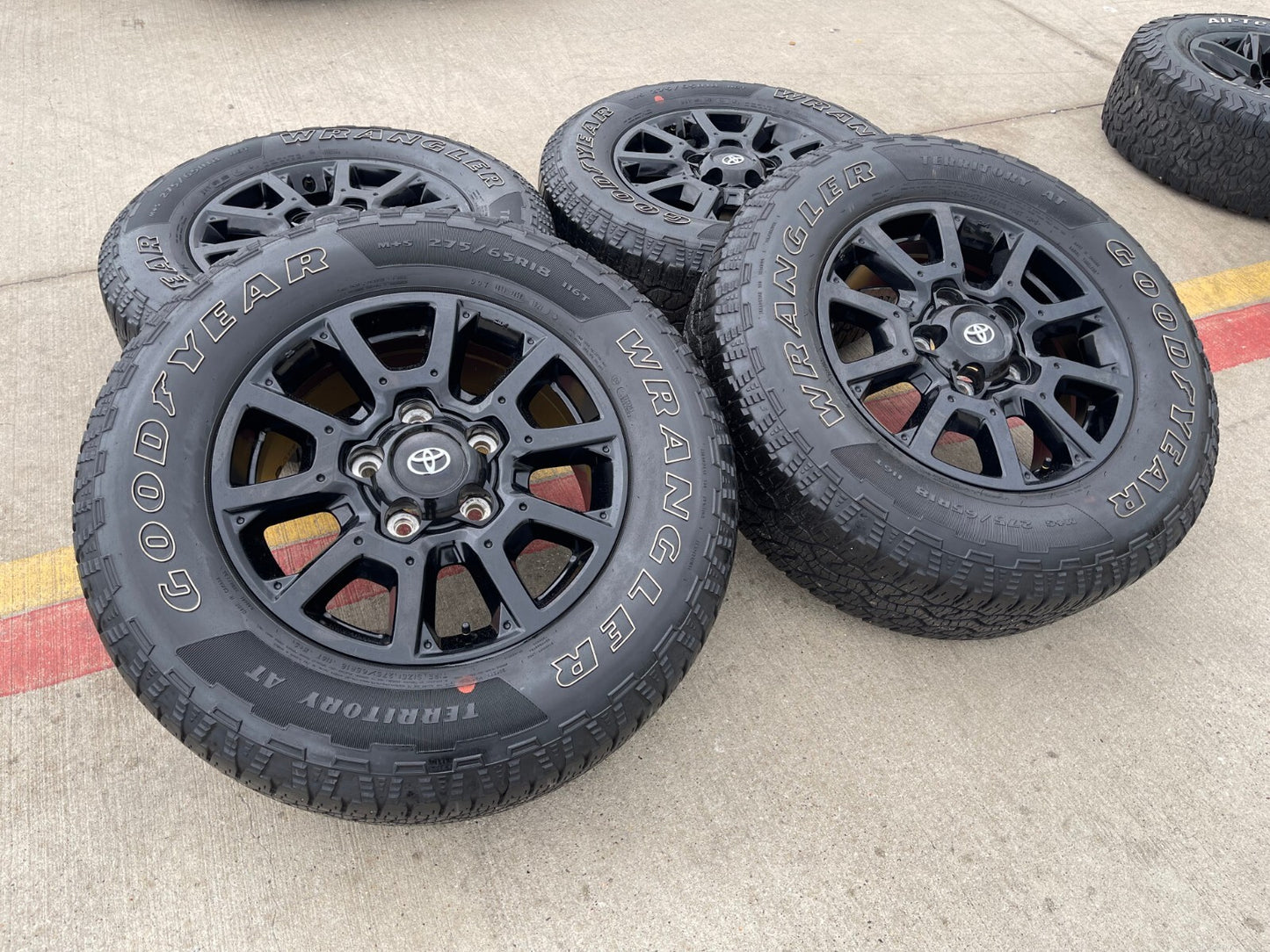18" Toyota Tundra Sequoia TRD PRO black OEM wheels rims 5x150 tires 75157