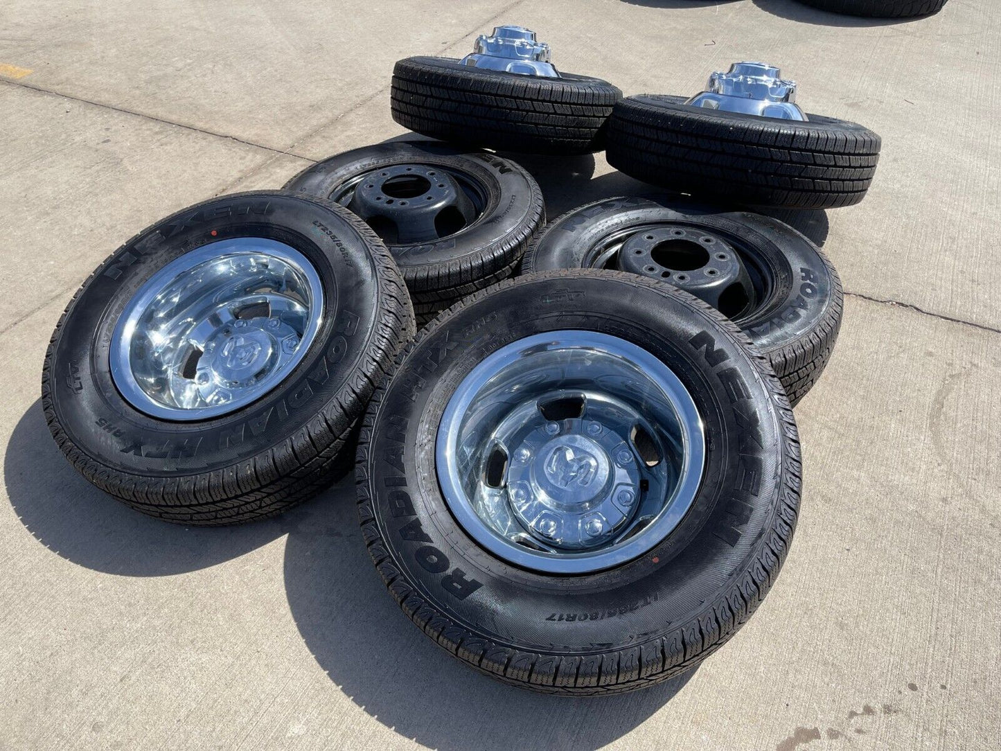 17" Dodge Ram 3500 Dually Laramie 8x200 wheels rims 2703 2704 OEM 2024 2025 NEW