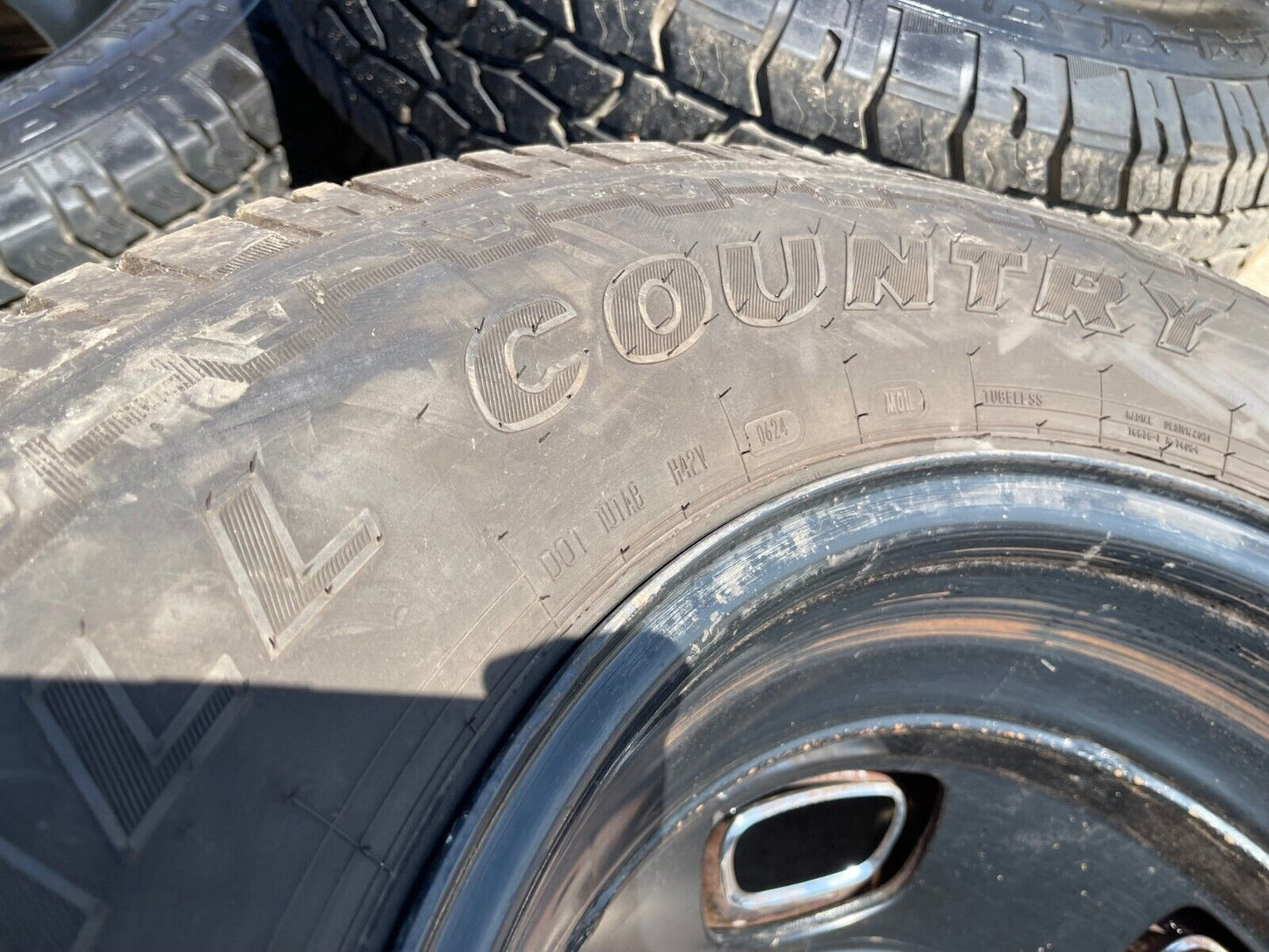 17" Dodge Ram 3500 Dually Laramie 8x200 wheels rims 2703 2704 OEM tires IRONMAN
