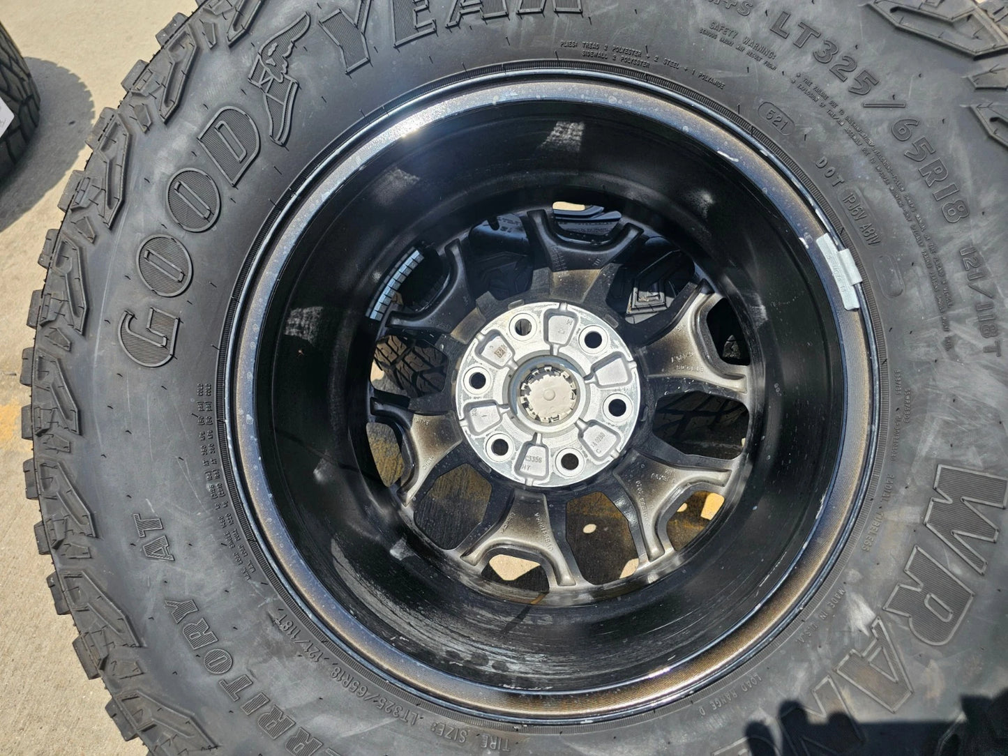 18" Dodge Ram 1500 TRX RHO Black OEM 66002 wheels rims TERRITORY M/T 35"