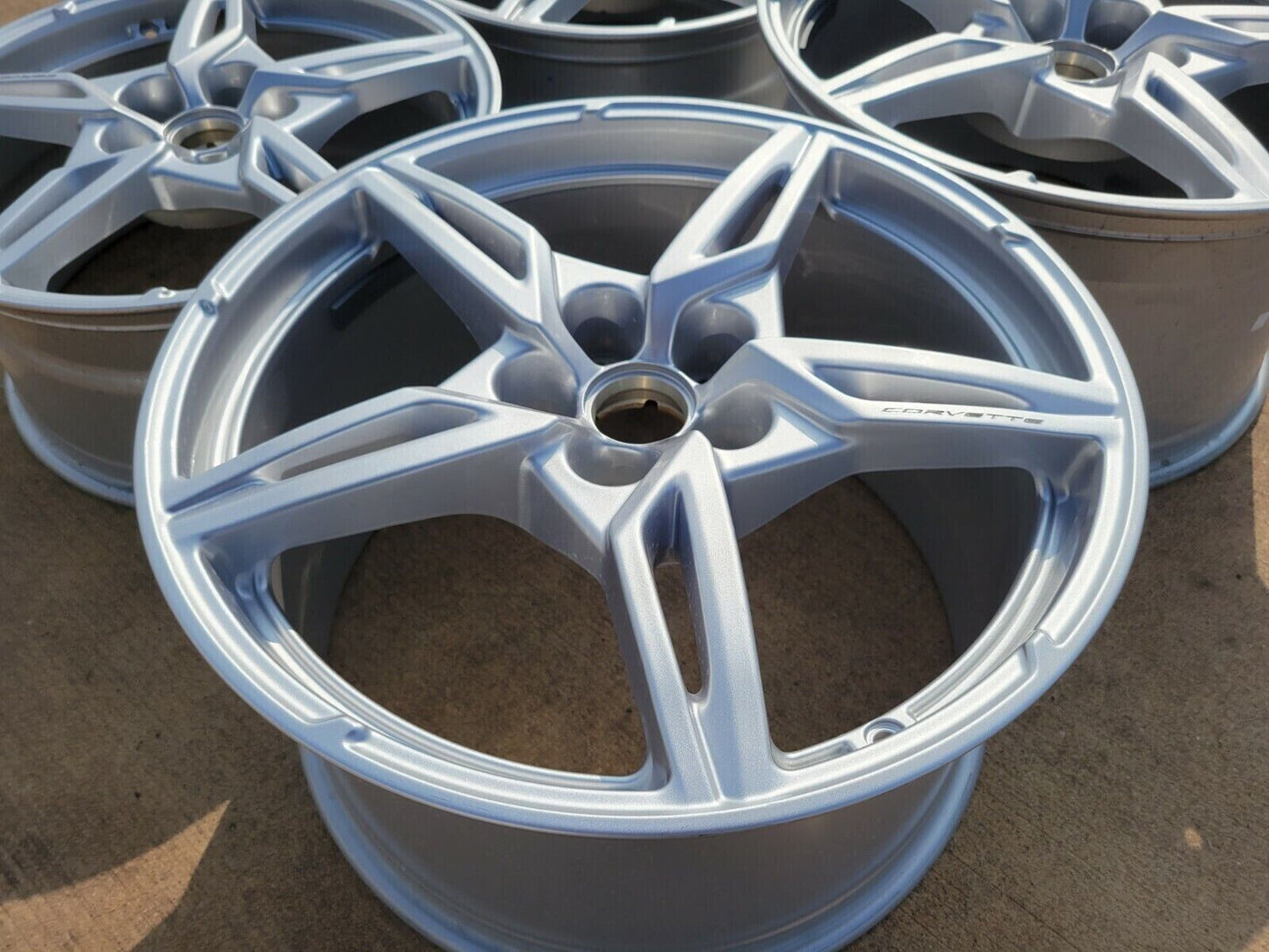 19" + 20" Chevy Corvette C8 OEM wheels rims 14007 14008 2022 2023 2024 2025 NEW