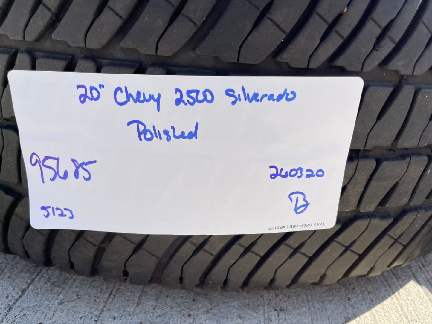 20" Chevy Silverado HIGH COUNTRY GMC Sierra AT4 2500 3500 OEM 95685 wheels rims