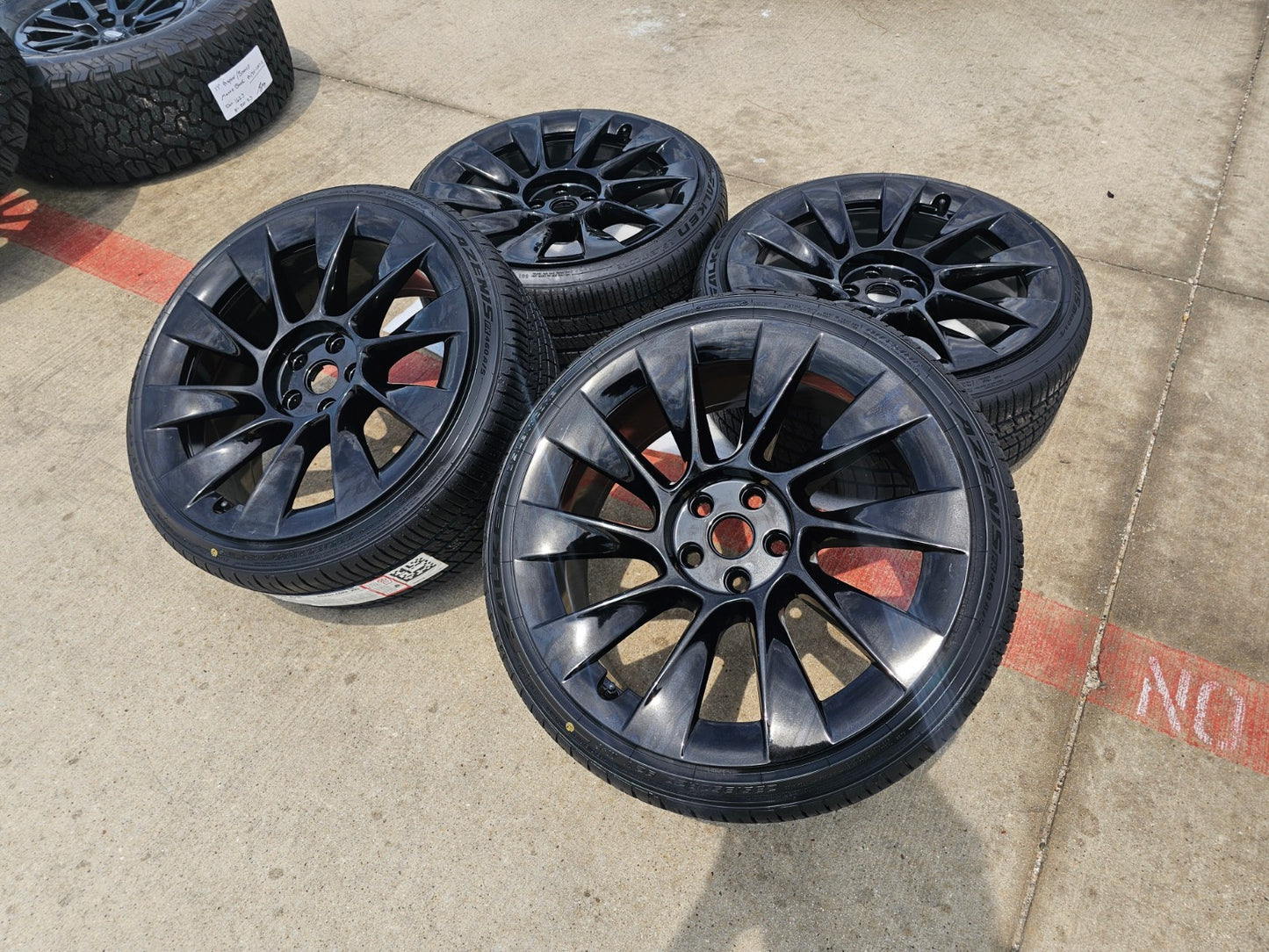 20" Tesla Model 3 OEM Uberturbine wheels rims tires 2021 2022 2023 2024 2025 NEW