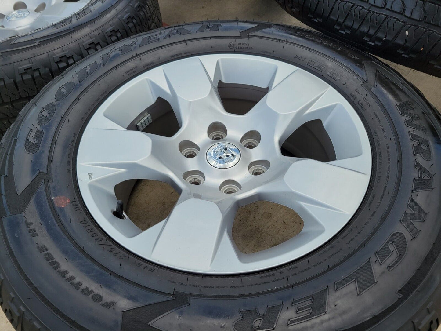 18" Ram 1500 OEM stock wheels rims 2669 tires 2019 2020 2021 2022 2023 2024 2025