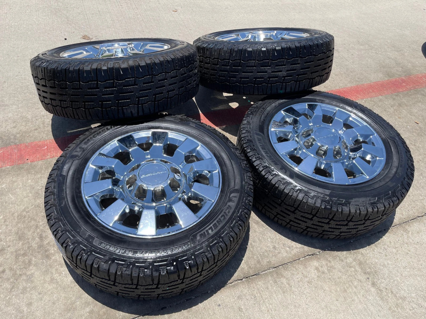 20" GMC Sierra 2500 3500 DENALI OEM 5704 wheels rims tires MICHELIN