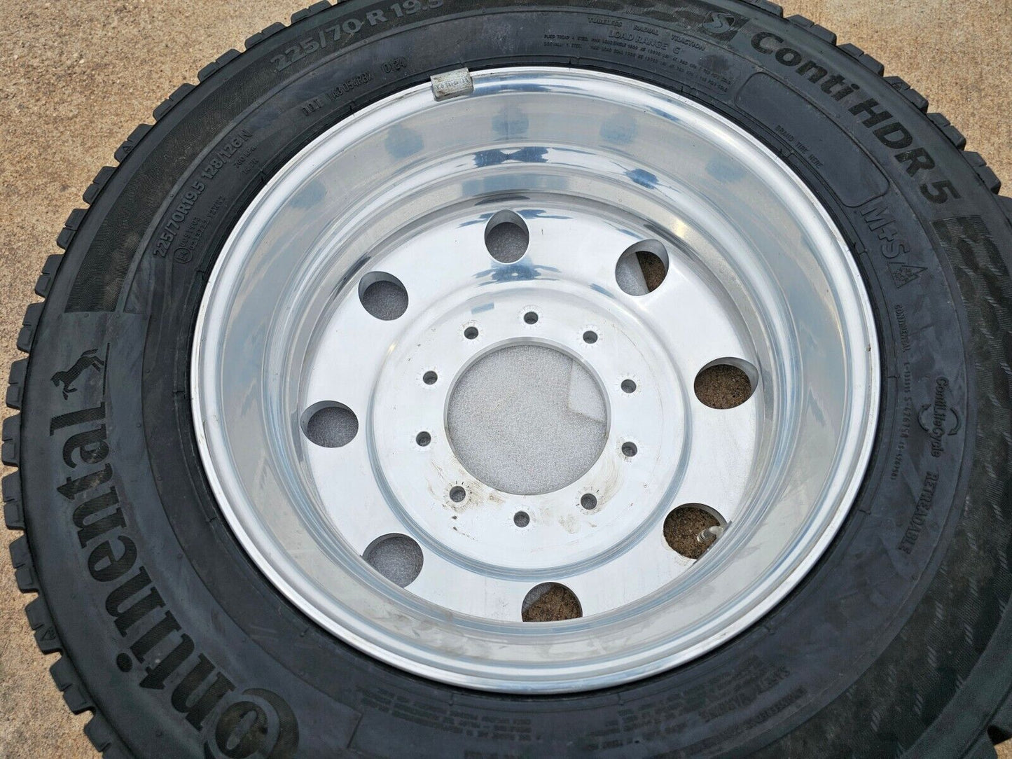 19.5" Ford F-450 Dually F-550 rim tire RAM 4500 OEM 10x225 REAR SPARE