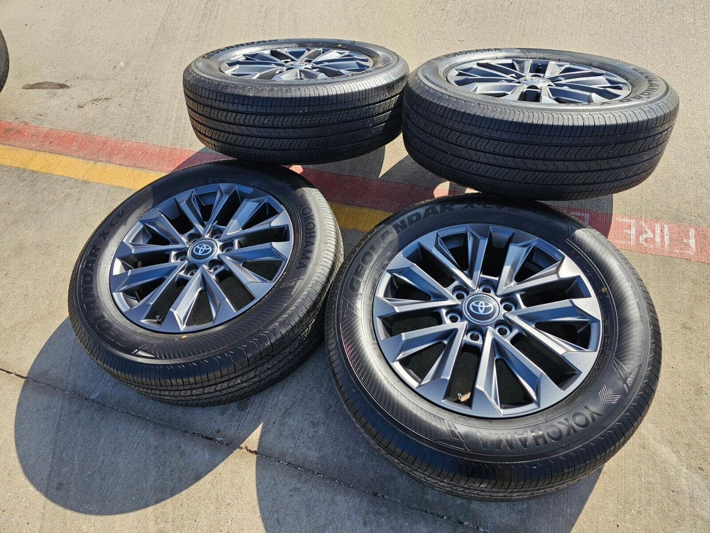 20" Toyota Land Cruiser OEM wheels rims tires Tundra Sequoia 2023 2024 2025 NEW