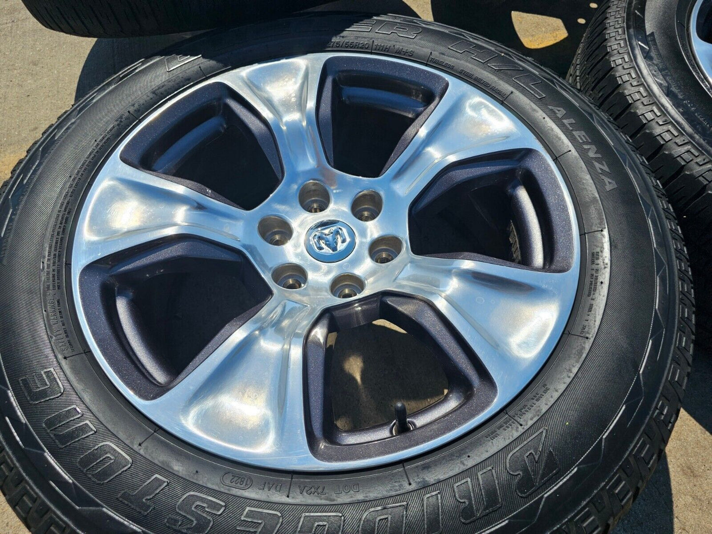 20" Dodge Ram 1500 OEM Laramie wheels rims 2674 tires 2021 2022 2023 2024 2025