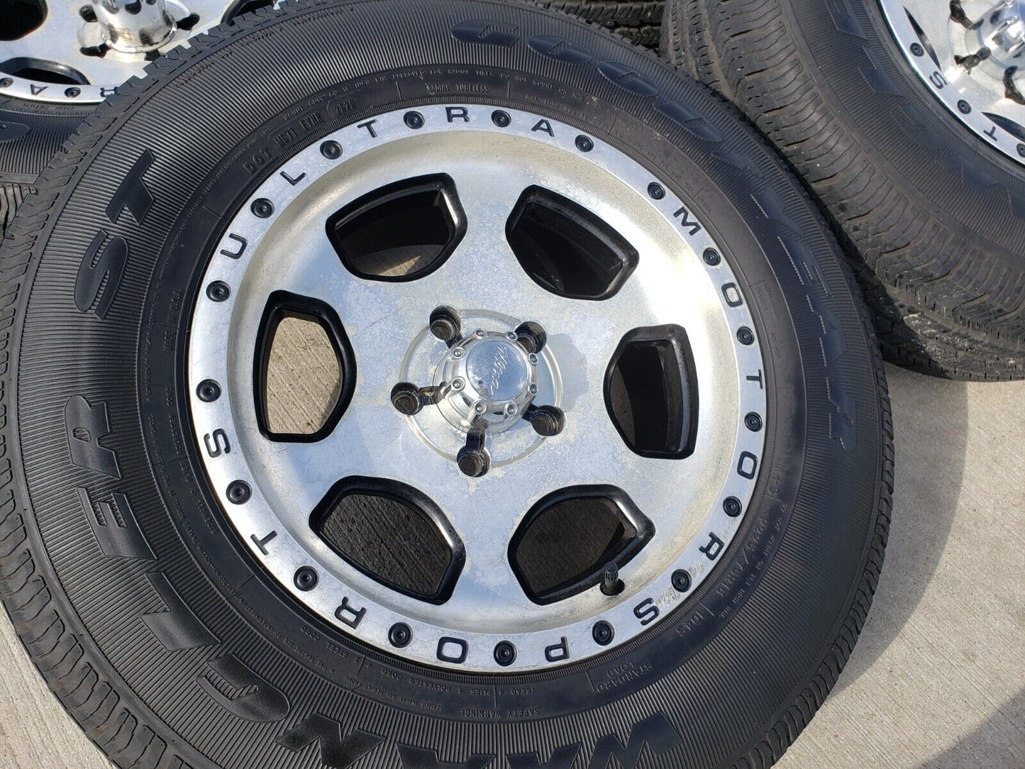 16x7 Ultra Motorsports Type 175 Jeep Wrangler wheels rims tires 5x5 5x127
