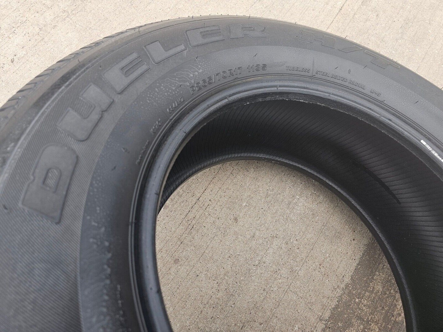 265/70/17 Bridgestone Dueler H/T 684 II tire spare 113S