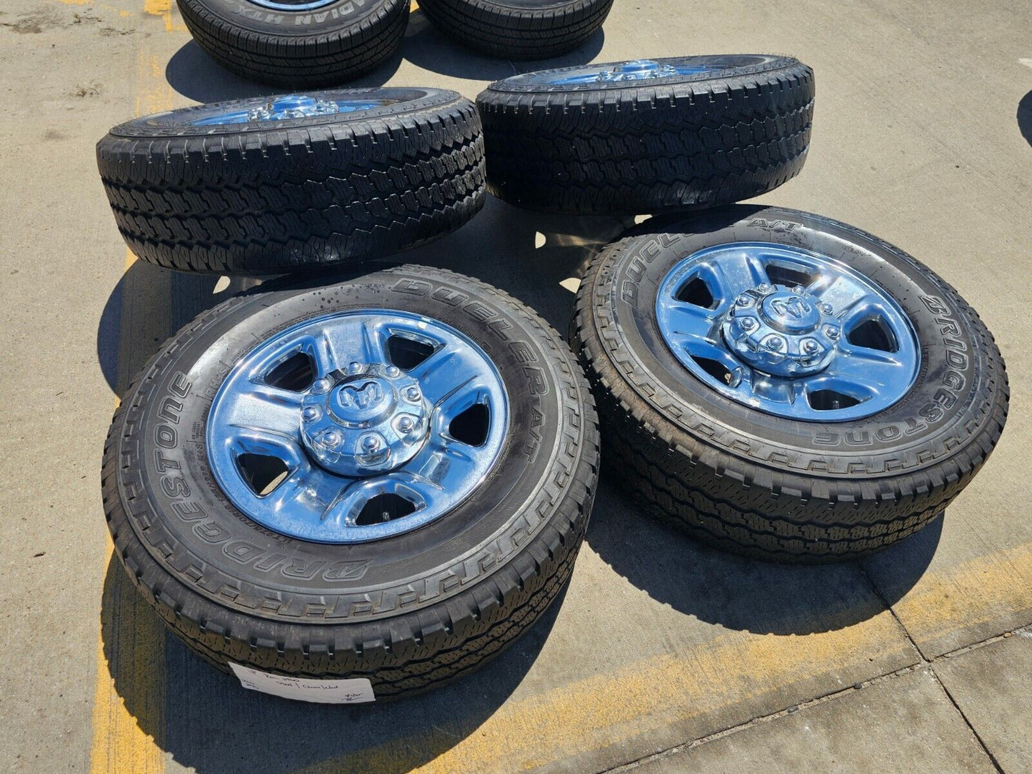 18" Dodge Ram 2500 3500 STEEL chrome OEM 2473 wheels rims tires 2024 2025 NEW