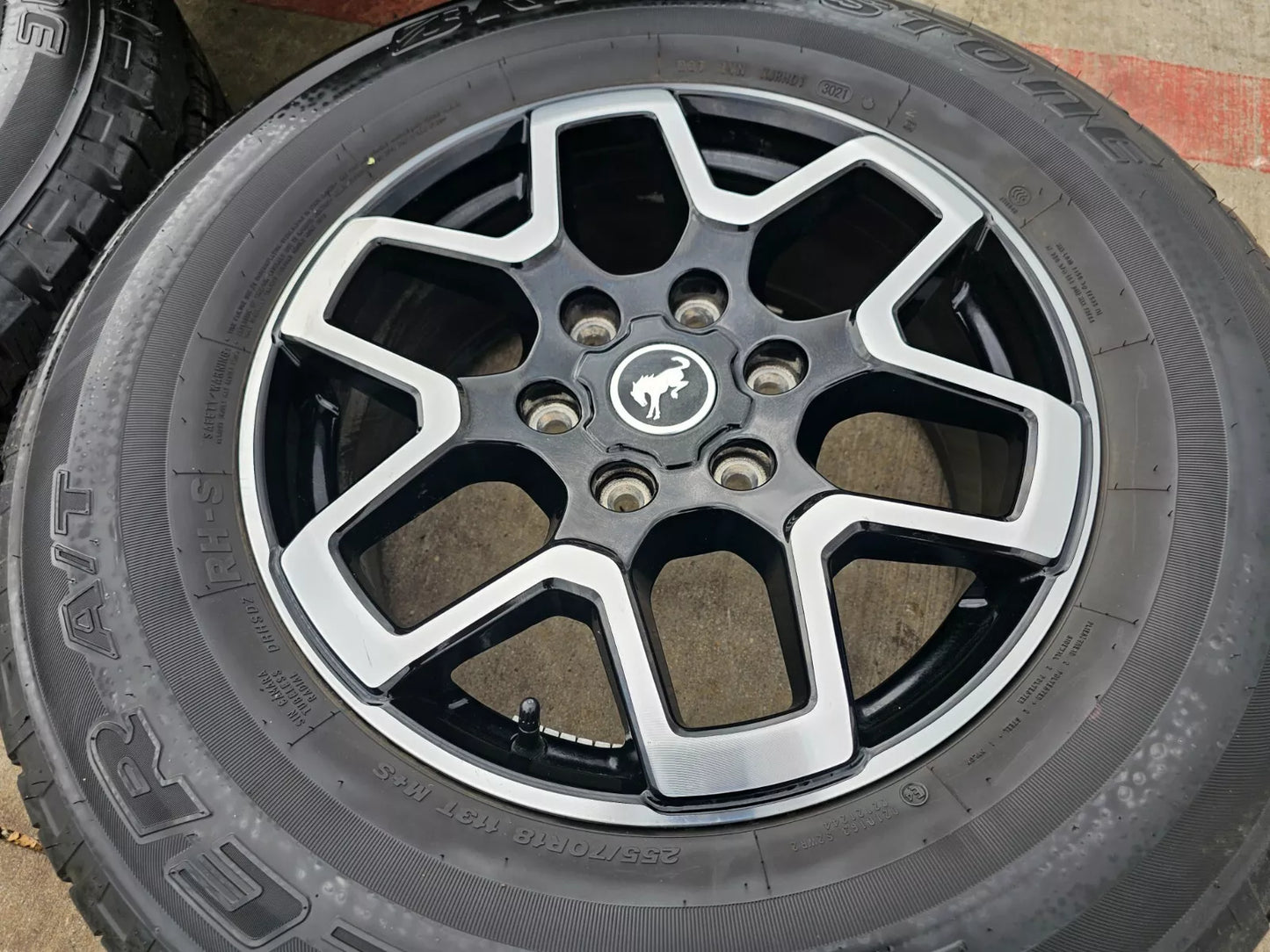 18" Ford Bronco wheels rims black 95213 Ranger tires 2022 2023 2024 2025 2026
