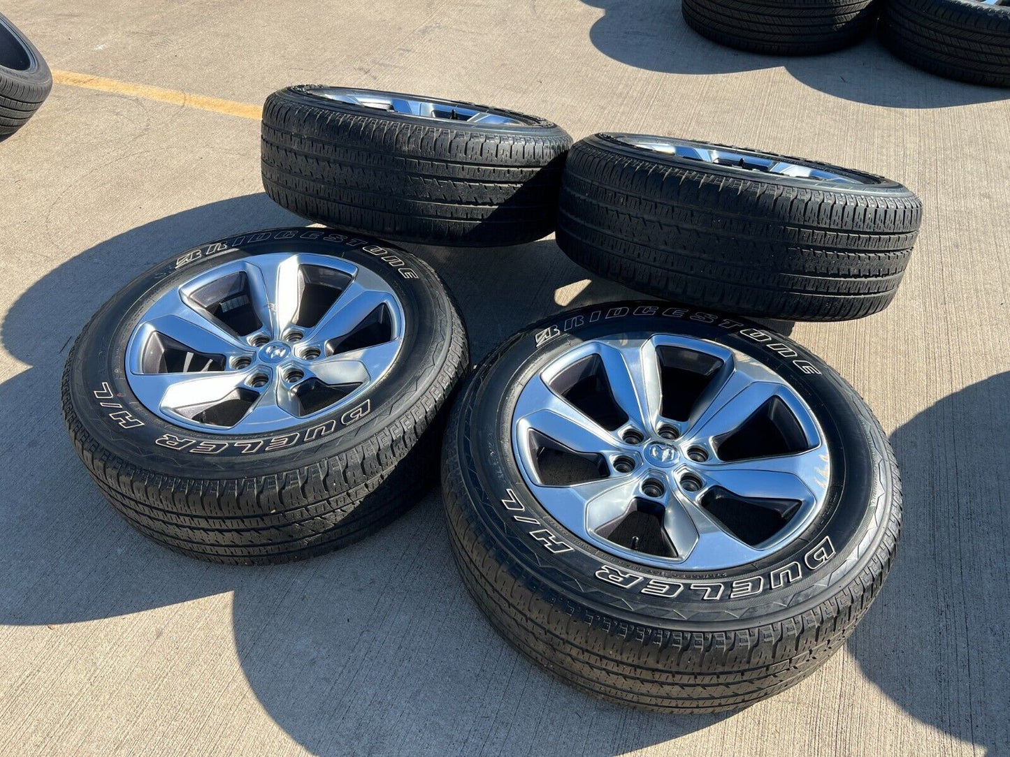 20" Dodge Ram 1500 OEM Laramie wheels rims 2681 tires 2021 2022 2023 2024