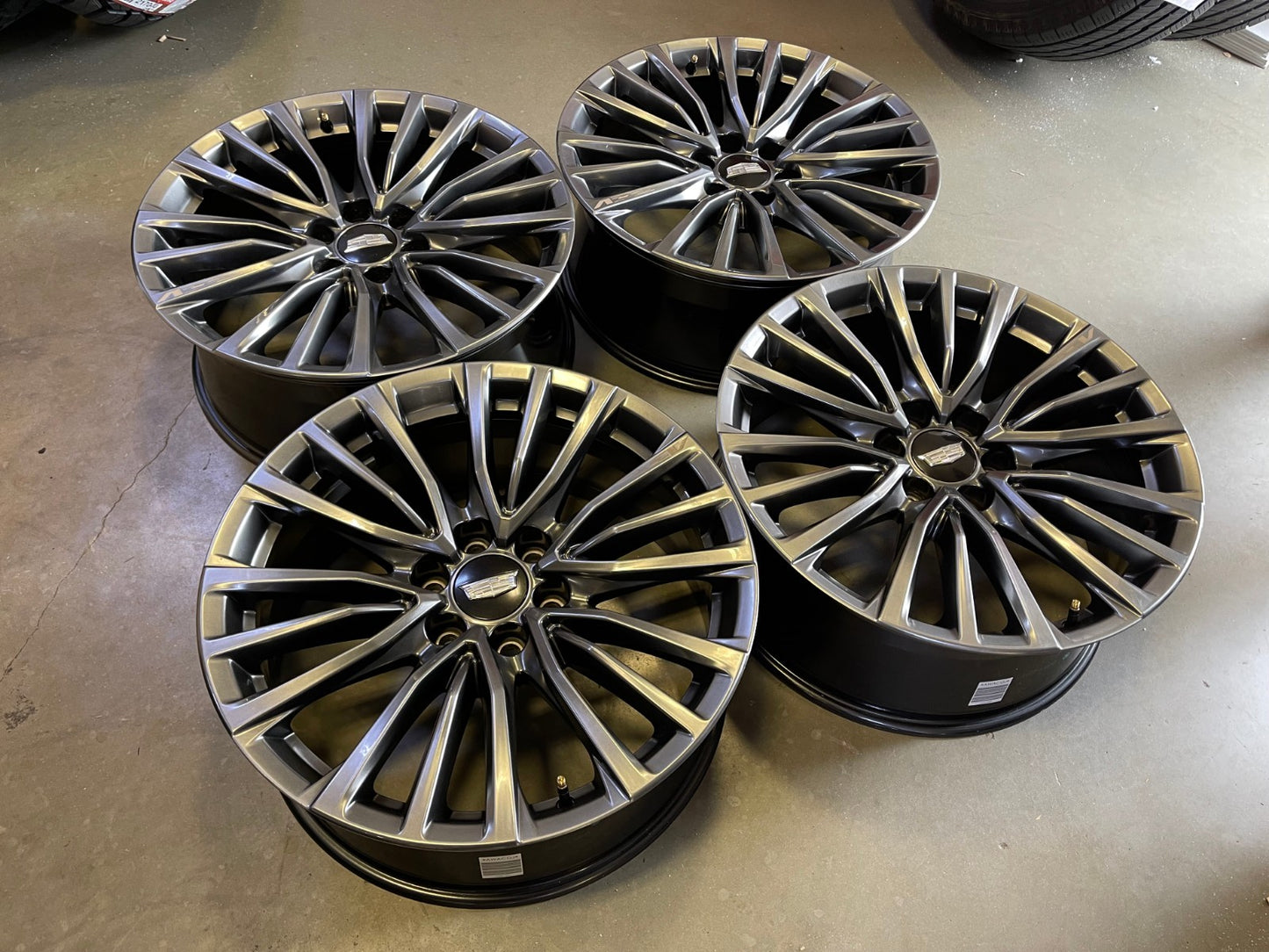 22" Cadillac Escalade V Platinum OEM 4883 wheels rims 2023 2024 2025 2026