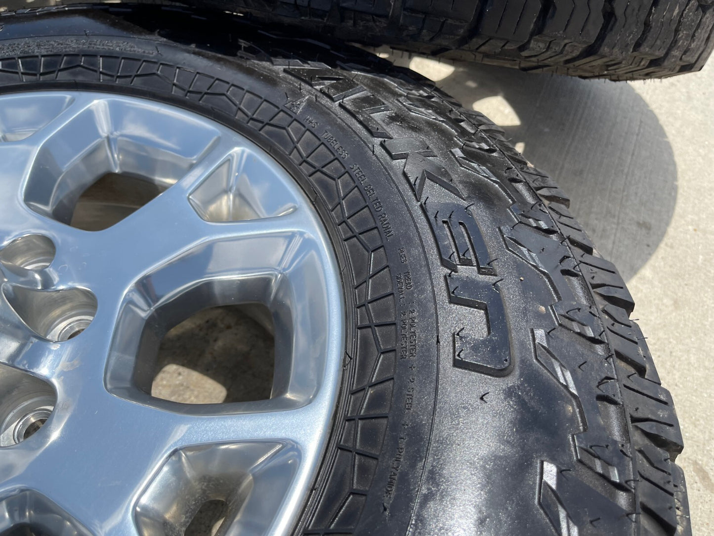 18" Ram 2500 3500 Laramie Power Wagon OEM wheels rims 2693 tires FALKEN A/T4