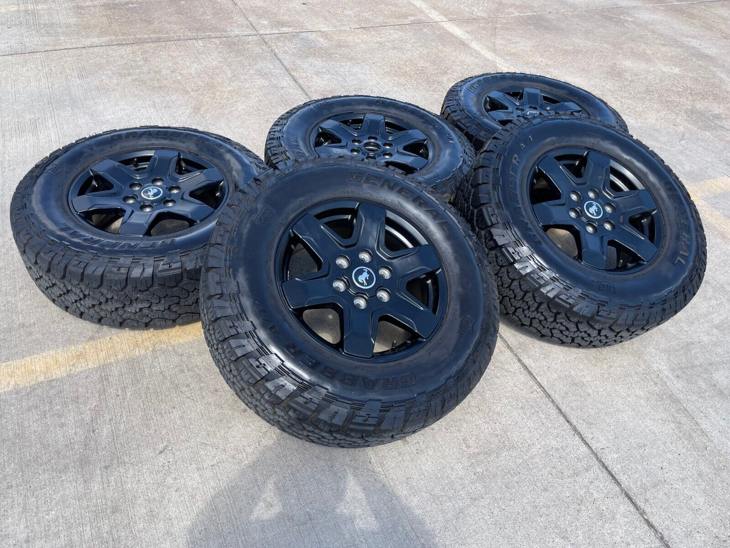 17" Ford Bronco wheels rims 95292 10383 SASQUATCH Ranger 2022 2023 2024 2025