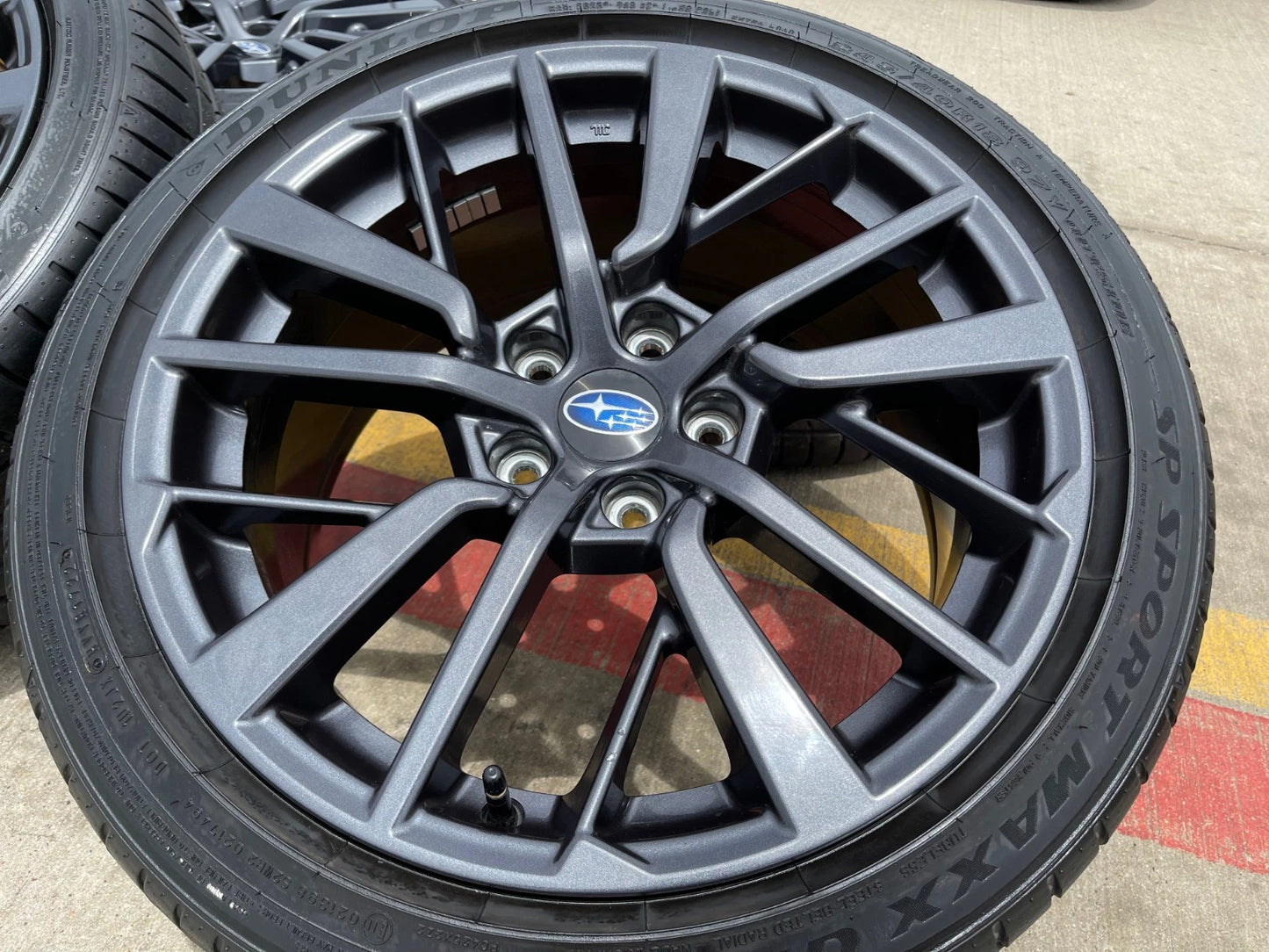 18" Subaru WRX OEM wheels rims 68896 tires