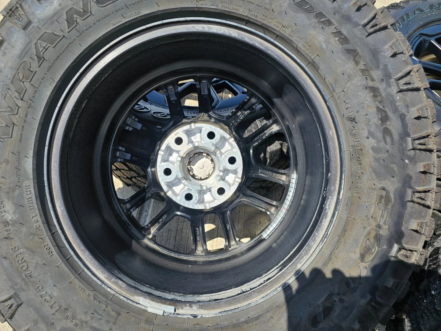 18" Dodge Ram 1500 Rebel Black OEM wheels rims 2023 2024 2025 DURATRAC A/T