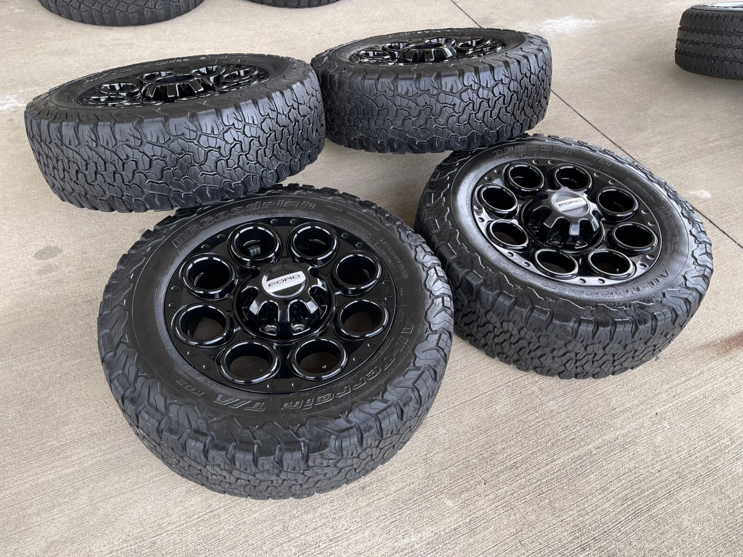 20" Ford F-250 F-350 OEM black TREMOR wheels rims 10299 10484 tires BFG