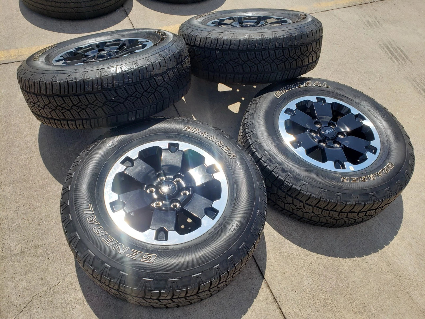 18" Ford Bronco BADLANDS OEM black wheels rims 10282 Ranger GENERAL