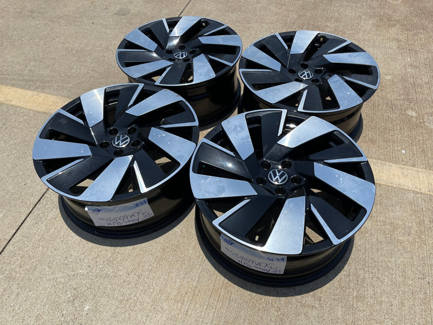 20" VW Atlas OEM wheels rims black Audi Q7 Q8 2020 2021 2022 2023 2024 2025 2026