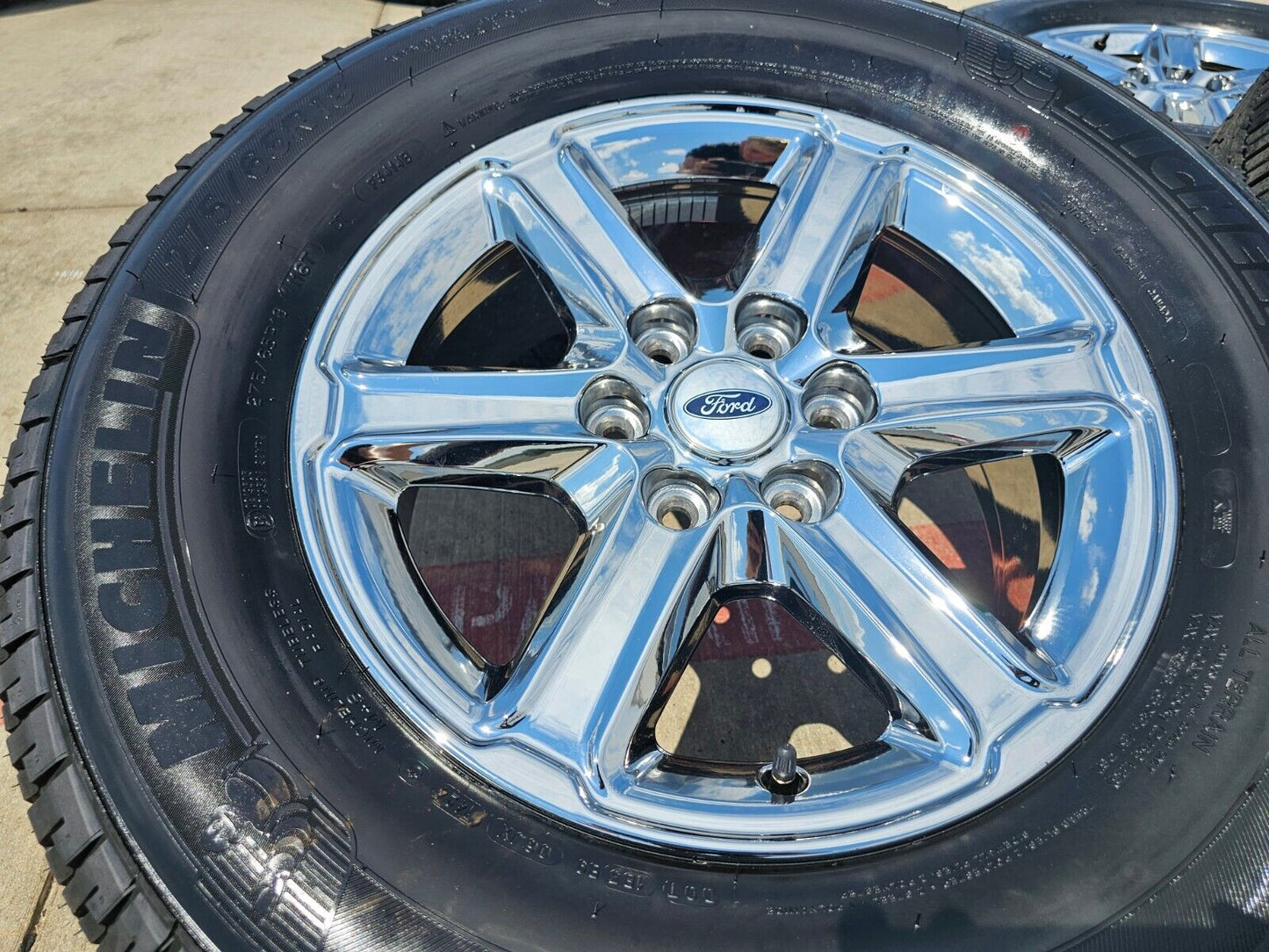 18" Ford F-150 Expedition OEM chrome rims wheels tires MICEHLIN 2024 2025 NEW