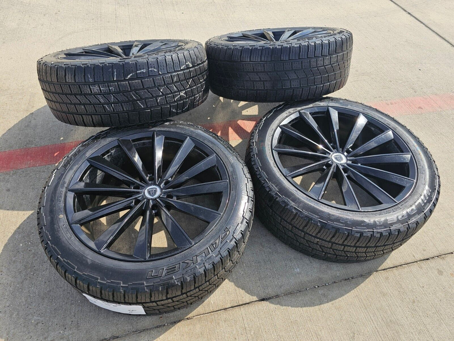 22x9.5 BORGHINI WHEEL B99-M Chevy Silverado RAM 1500 wheels rims 6x139 6x5.5