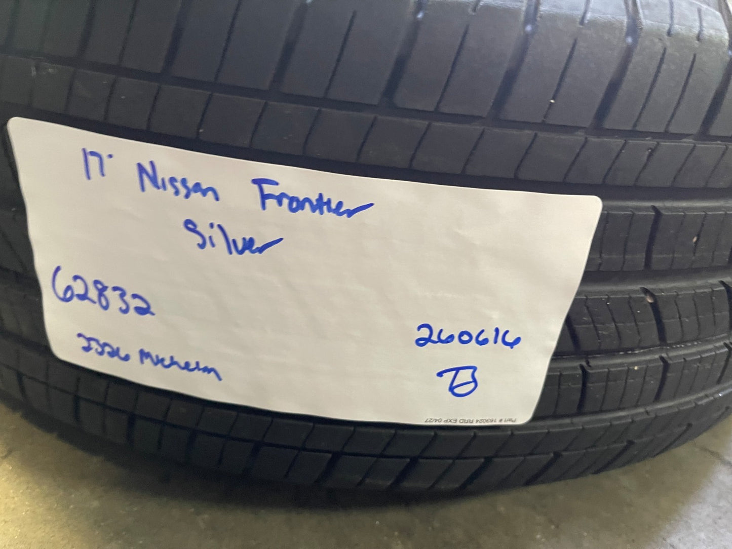 17" Nissan Frontier OEM Desert Runner 62832 wheels rims 2024 2025 2026 MICHELIN