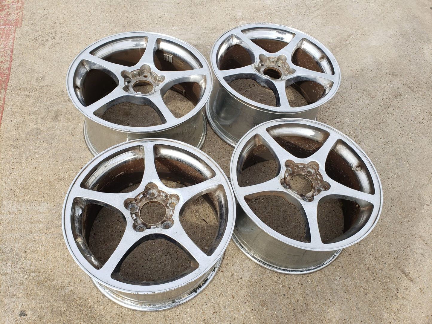 17"+ 18" Chevy Corvette Crome OEM chrome rims wheels 5102 5104 2000 2003 2004