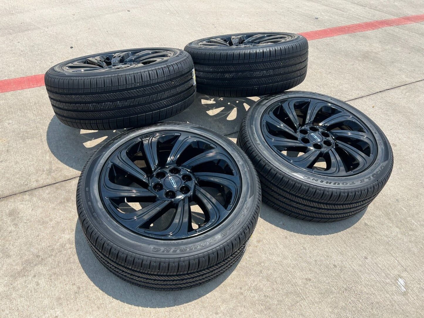 22" Lincoln Navigator OEM rims wheels Black Label tires 10497 2023 2024 2025 NEW