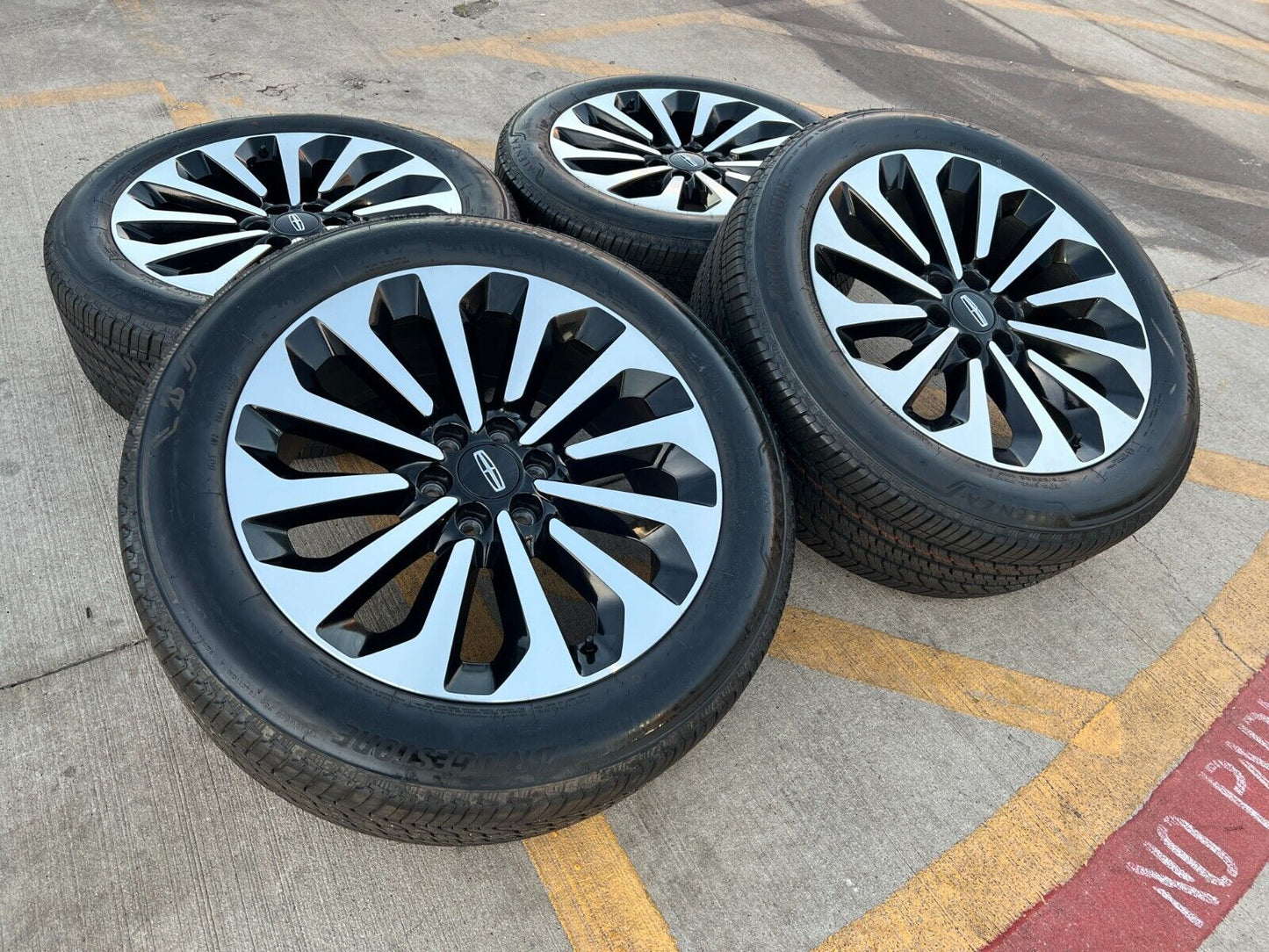 22" Lincoln Navigator L OEM black rims wheels 95385 10498 tires 2024 2025 NEW
