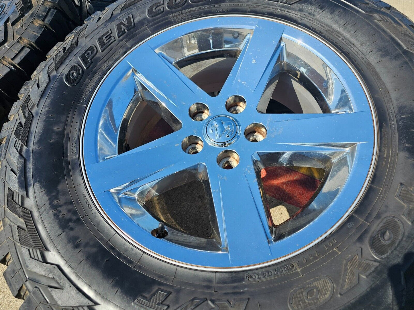 20" Dodge Ram 1500 OEM wheels rims 2364 chrome tires TOYO 37"