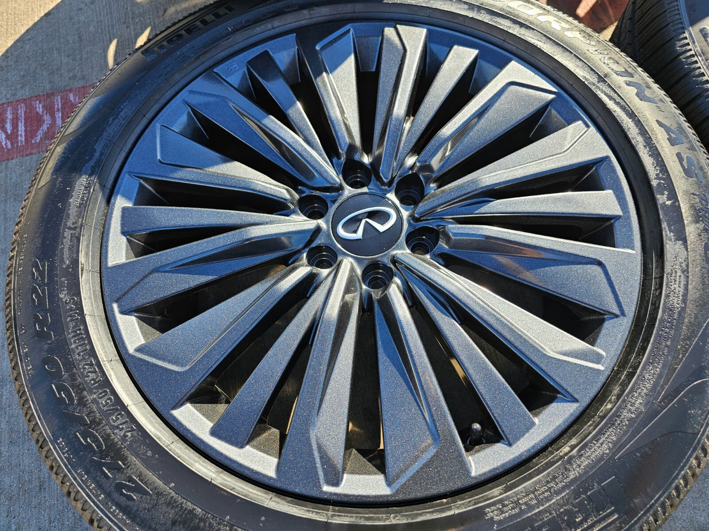 22" Infiniti QX80 QX56 Nissan Titan Armada OEM wheels rims tires 2024 2025 NEW