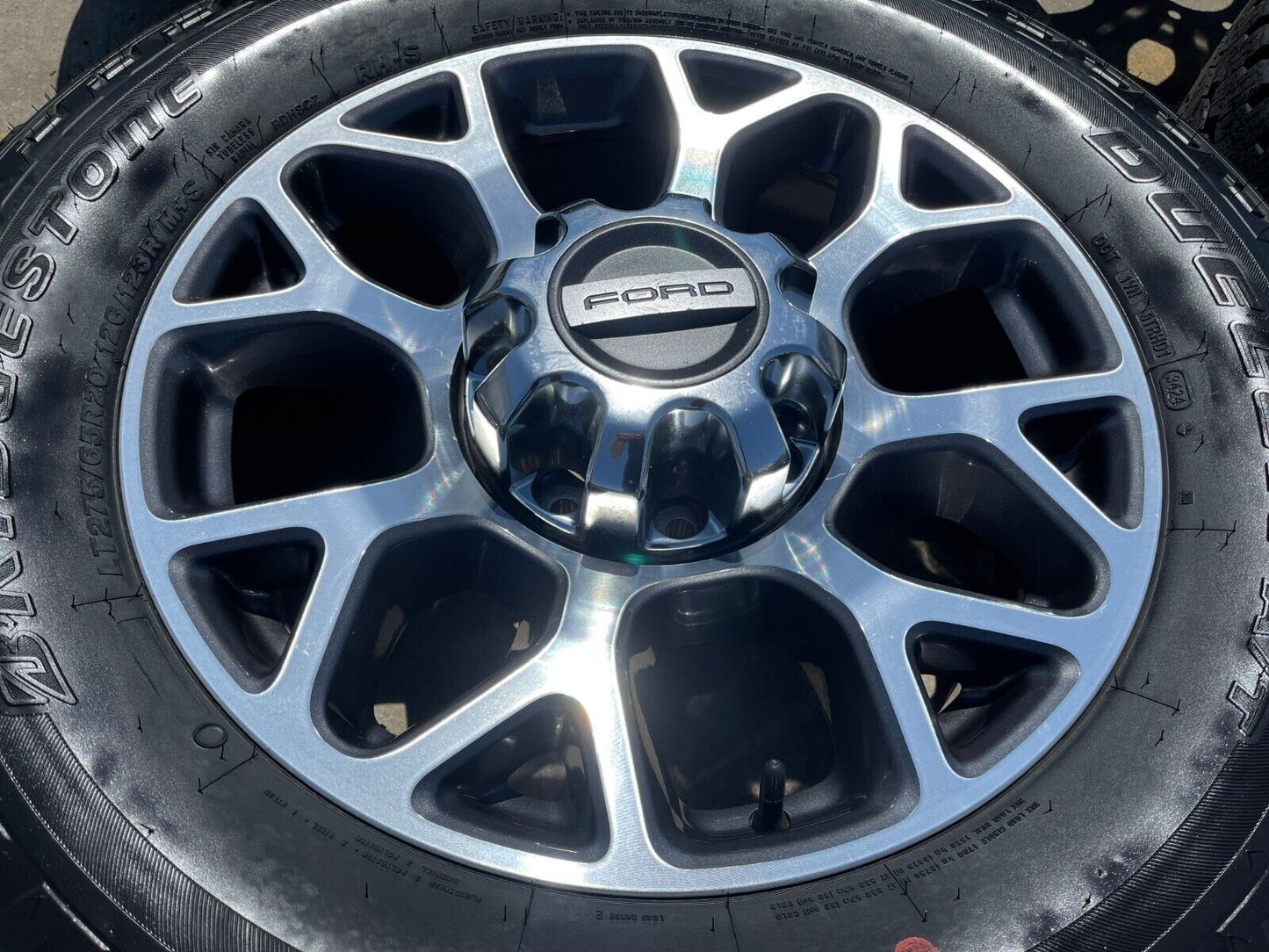 20" Ford F-250 F-350 OEM Lariat wheels rims 10292 tires 2021 2022 2023 2024 2025