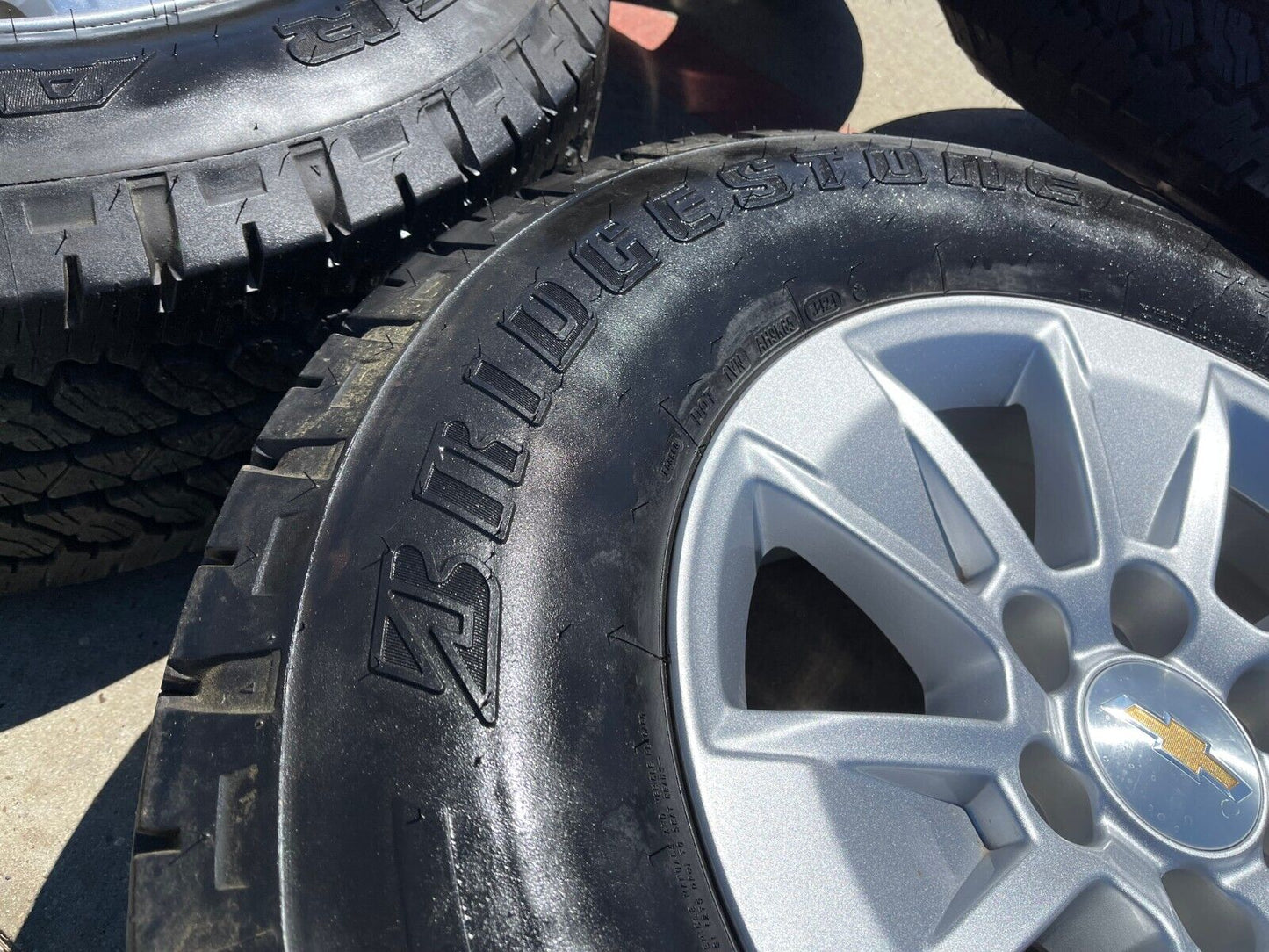 17" Chevy Silverado OEM wheels rims tires 5908 GMC Sierra Yukon 2024 2025 NEW AT