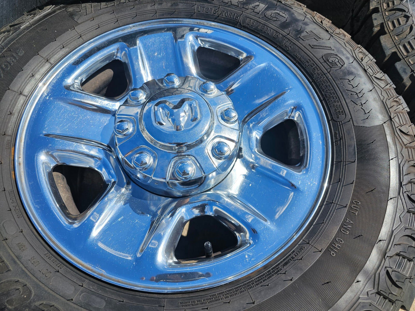 18" Dodge Ram 2500 3500 STEEL chrome OEM 2473 wheels rims tires HERCULES